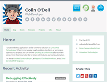 Tablet Screenshot of colinodell.com